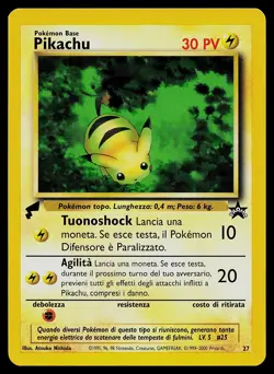 Pokemon Card - Pikachu 27 ITALIAN Pikachu World Collection Promo - Image 1