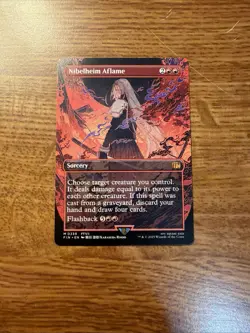 MTG Nibelheim Aflame Borderless Card Final Fantasy M Card 0339 - Image 1