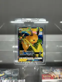 Pokemon TCG Raichu GX Hidden Fates Holo Ultra Rare Card 20/68 NM Condition - Image 1