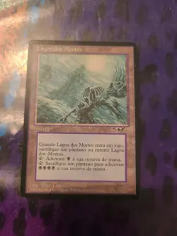Magic the Gathering MTG 1x LAKE OF THE DEAD Portuguese Alliances LP 1996 Rare - Image 1