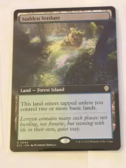 Sodden Verdure Extended Art Lorwyn Eclipsed Commander 44 - Image 1