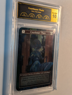 PCG 10 Gem Mint! - Courtesan Thais - Sorcery Unique Foil Beta - Image 2