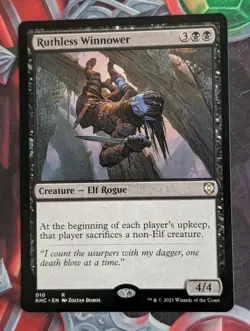 MTG Kaldheim Commander Rare RUTHLESS WINNOWER NM - Image 1