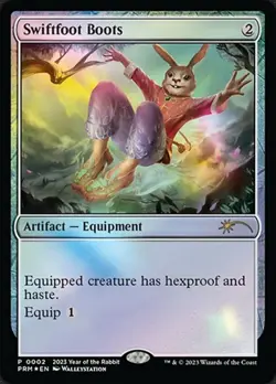 Swiftfoot Boots - Foil Promo Lunar New Year Promos LP MTG - Image 1