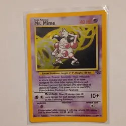 Pokemon Mr. Mime Jungle Holo Rare 6/64 Unlimited English TCG - Image 1