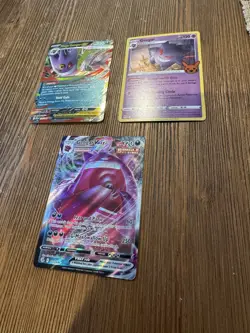 Pokemon TCG Gengar VMAX 157 Mega Gengar EX And Gengar 66 3 Pack All Clean NM - Image 1