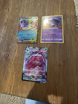 Pokemon TCG Gengar VMAX 157 Mega Gengar EX And Gengar 66 3 Pack All Clean NM - Image 2