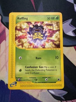 Koffing Pokemon TCG Expedition Base Set 114/165 E-reader - Image 1