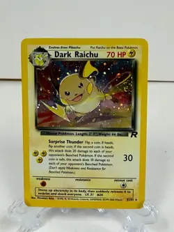 2000 POKEMON TEAM ROCKET DARK RAICHU HOLO 83/82 MP-LP UNLIMITED - Image 1
