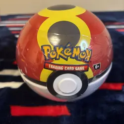 Pokemon TCG Poke Ball Tin Repeat Ball New Factory Sealed 3 Booster Packs Inside - Image 1