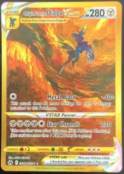 2023 Pokemon Origin Forme Dialga VSTAR Crown Zenith Secret - Image 3