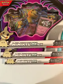 Pokemon Mimikyu EX Box (x3) Sealed New - Image 1
