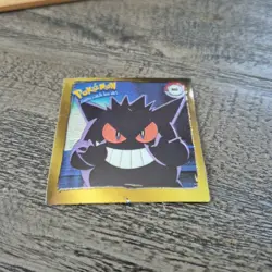 Vintage 1999 Pokemon Artbox Sticker Gengar R02 Gold Bordered Holo Series 1 Rare - Image 1