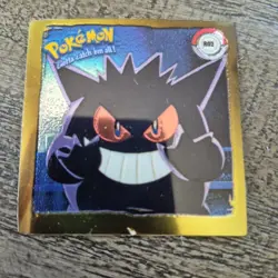 Vintage 1999 Pokemon Artbox Sticker Gengar R02 Gold Bordered Holo Series 1 Rare - Image 2