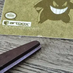 Vintage 1999 Pokemon Artbox Sticker Gengar R02 Gold Bordered Holo Series 1 Rare - Image 5