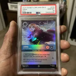 Disney Lorcana Fabled Anna - Braving the Storm (Epic) 218/204 Holo Foil PSA 10 - Image 1