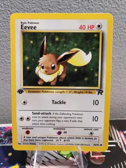Eevee 55/82 Team Rocket 1st Edition 2000 Vintage Pokemon TCG - Image 1