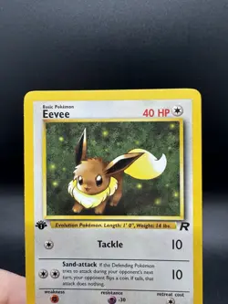 Pokemon TCG Eevee 55/82 Team Rocket 1st Edition Vintage WoTC LP - Image 3