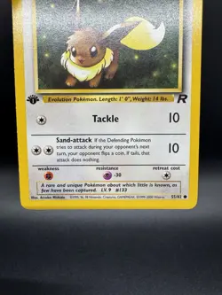 Pokemon TCG Eevee 55/82 Team Rocket 1st Edition Vintage WoTC LP - Image 4