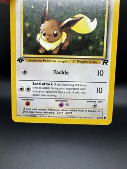Pokemon TCG Eevee 55/82 Team Rocket 1st Edition Vintage WoTC LP/MP - Image 4