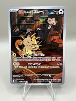 Pokemon TCG Team Rockets Meowth Card 203/182 Destined Rivals - Image 1