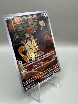 Pokemon TCG Team Rockets Meowth Card 203/182 Destined Rivals - Image 2