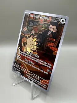 Pokemon TCG Team Rockets Meowth Card 203/182 Destined Rivals - Image 3