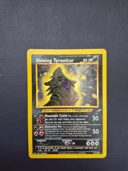 Shining Tyranitar - 113/105 - Pokemon Neo Destiny Unlimited Holo Rare Card MP - Image 1