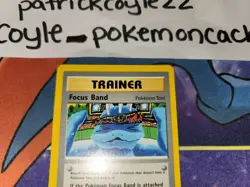 Focus Band 1st Edition Rare Trainer Card Neo Genesis 86/111 LP front/MP back - Image 2