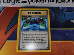 Focus Band 1st Edition Rare Trainer Card Neo Genesis 86/111 LP front/MP back - Image 3