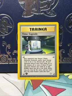 NM 1st edition Pokemon TIME CAPSULE Card NEO GENESIS Set 90/111 Non-Holo Rare - Image 1