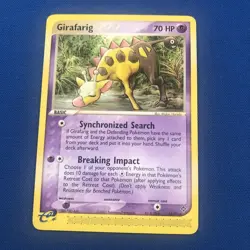 GIRAFARIG 16/97 Pokemon Card EX Dragon NM 2003 E-Reader - Image 1