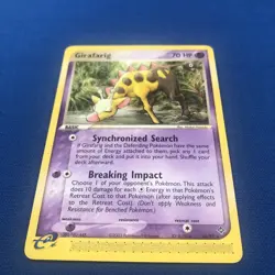 GIRAFARIG 16/97 Pokemon Card EX Dragon NM 2003 E-Reader - Image 2