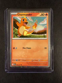 Charmander ASC 020/217 Cosmos Holo Promo SWIRL Ascended Heroes Pokemon Card - Image 1