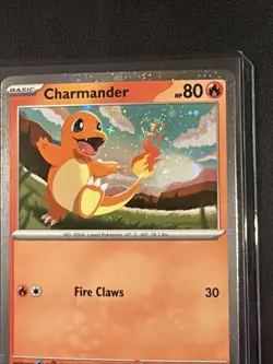 Charmander ASC 020/217 Cosmos Holo Promo SWIRL Ascended Heroes Pokemon Card - Image 2