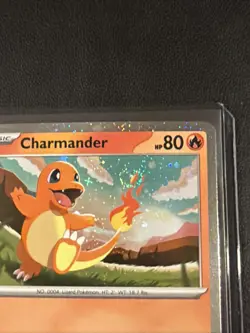 Charmander ASC 020/217 Cosmos Holo Promo SWIRL Ascended Heroes Pokemon Card - Image 3