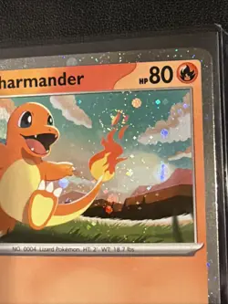 Charmander ASC 020/217 Cosmos Holo Promo SWIRL Ascended Heroes Pokemon Card - Image 4