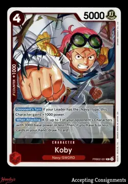 2025 One Piece Card Game THE BEST Premium Booster Volume 2 #PRB02001 Koby R - Image 1
