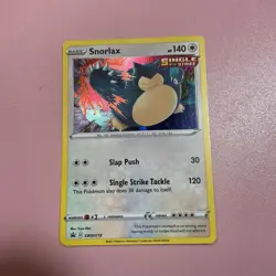 2021 Snorlax Cosmos Holo Black Star PROMO SWSH119 Pokemon Card TCG - Image 1