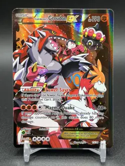 Pokemon Team Magma's Groudon EX Double Crisis Holo Card 15/34 LP - Image 1
