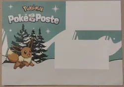 Enveloppe Evoli Pokemon Ensemble Promo FR Poke Poste Post TCG Carte Card CCG - Image 1