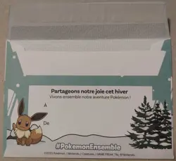 Enveloppe Evoli Pokemon Ensemble Promo FR Poke Poste Post TCG Carte Card CCG - Image 4