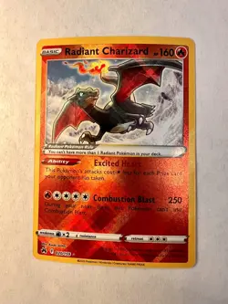 Radiant Charizard Radiant Rare Crown Zenith 020/159 NM Pokemon TCG - Image 1