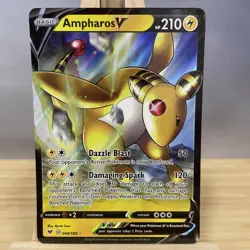 Pokemon TCG Ampharos V Vivid Voltage 049/185 Holo Ultra Rare NM - Image 1