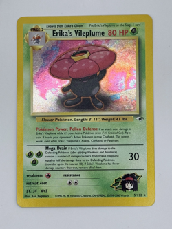 Erika's Vileplume 5/132 - Gym Heroes Holo Rare Pokemon TCG - NM - Image 1