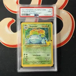 2021 POKEMON CELEBRATIONS CLASSIC COLLECTION #15 VENUSAUR-HOLO PSA 9 - Image 1