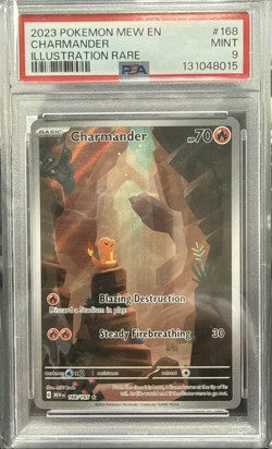 2023 Pokemon 151 Charmander Illustration Rare 168/165 SV PSA 9 - Image 1