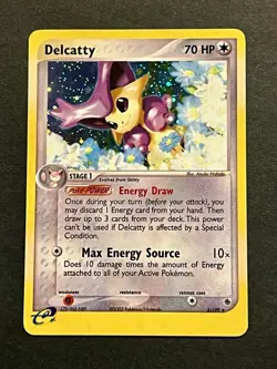 Delcatty 5/109 Ruby and Sapphire Holo Rare 2003 Vintage Pokemon TCG - Image 1