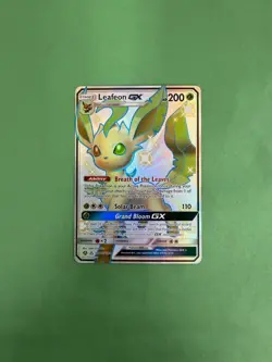 2019 POKEMON HIDDEN FATES LEAFEON GX NM SV46/SV94 WELL CENTERED - Image 1