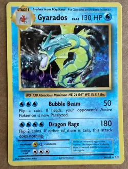 Pokemon TCG Gyarados XY Evolutions 34/108 HOLO Rare - Image 1